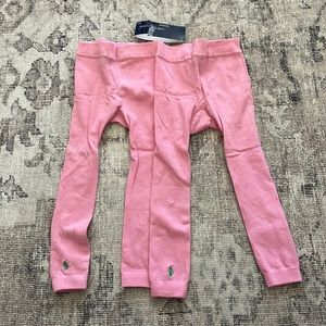 Ralph Lauren Toddlers 2-4 footless tights, new never used (2pairs)
